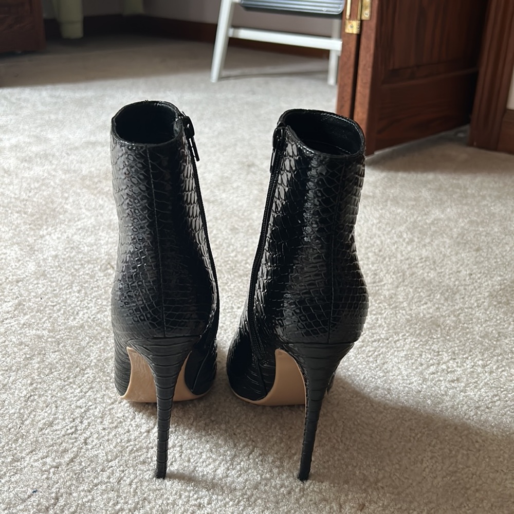 Black Python Boots Size 6 - image 3